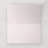 Elegant Blush Pink Waterverf Floral (Binnenkant ongevouwen)