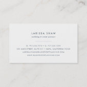 Elegant Blush Pink Waterverf Visitekaartje (Achterkant)
