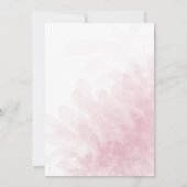 Elegant Blush Pink Waterverf Wedding Kaart (Achterkant)