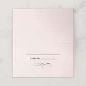 Elegant Blush Pink Weddenenkaarten (Buitenkant ongevouwen)