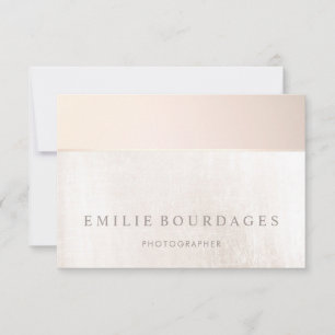 Elegant Blush Pink White Marmer Dank je Bedankkaart