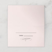 Elegant Blush Pink | Zwarte bruiloft (Buitenkant ongevouwen)