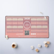 Elegant Blush Promotionele Business 2026 Kalender