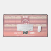 Élégant Blush promotionnel Business 2026 Calendrie (Clavier et souris)