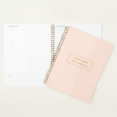 Élégant Blush rose et or 2026 Planner (Devant avec enveloppe)