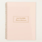 Élégant Blush rose et or 2026 Planner (Devant)