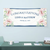 Elegant Blush Roses Floral Wedding Reception Spandoek (Beurs)