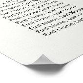 Elegant blush roses wedding poster (Hoek)