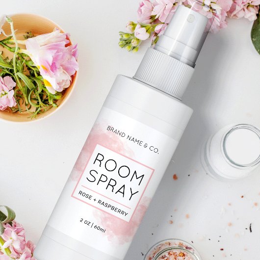 Elegant Blush Roze 2 OZ Kamer Spray Flesje Label