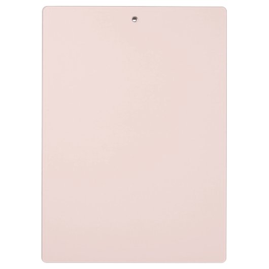 Elegant blush roze aangepaste monogram initiaal klembord (Achterkant)