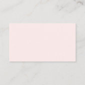 Elegant Blush Roze Bloemen Register QR Code Kaart (Achterkant)