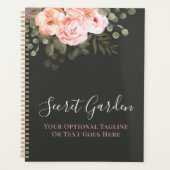 Elegant Blush Roze Bloemen Rozen Modern Chic Planner (Voorkant)