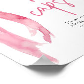 Elegant Blush Roze Bow Tijd Capsule Game Sign Poster (Hoek)