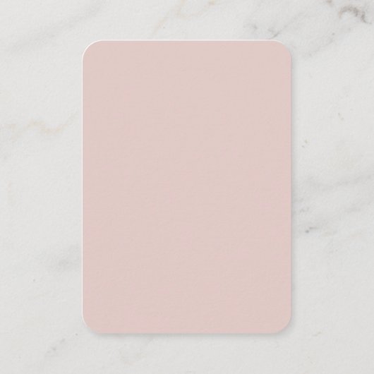 Elegant Blush Roze Guest Information QR Code Informatiekaartje (Achterkant)