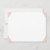 Elegant Blush Roze handgeschreven Script Name Mode Notitiekaartje (Achterkant)
