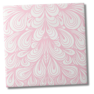 Elegant Blush Roze Patroon Tegeltje