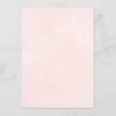 Elegant Blush roze Romantic Roos Weddenschap Detai Informatiekaartje (Achterkant)