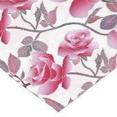 Elegant Blush Roze Roze Bloem Korte Tafelloper (Hoek)