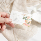 Elégant Blush & Sage Green Wedding Carte RSVP