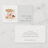 Elegant Blush Spool Needle Waterverf Flora Tailor Visitekaartje (Voorkant / Achterkant)