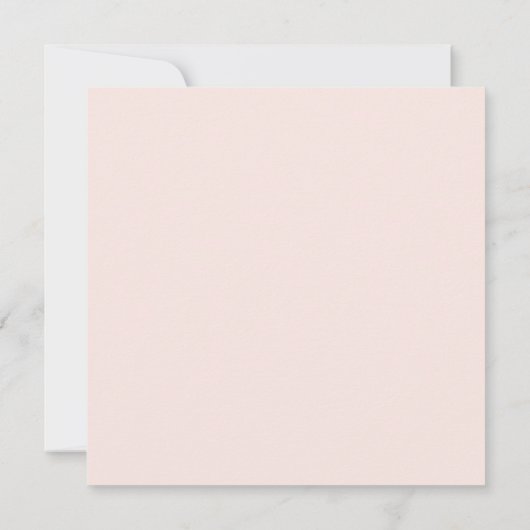 Elegant Blush Square Weddenschap QR Code RSVP (Achterkant)