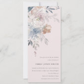 Elegant Blush Waterverf Floral Vrijgezellenfeest Kaart (Voorkant)