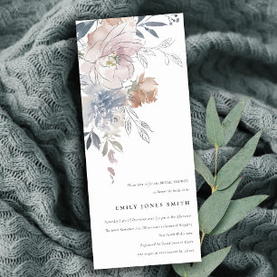 Elegant Blush Waterverf Floral Vrijgezellenfeest Kaart