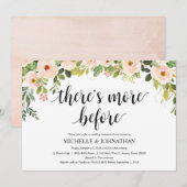 Elegant Blush Wedding Rehearsal Dinner Invites Kaart (Voorkant / Achterkant)