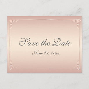 Elegant Blush Wedding Save the Dates Briefkaarten