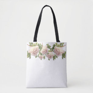 Elegant Blushing Ivoor Perzik roze Rozen Draagtas