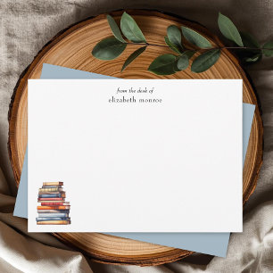 Elegant Boekenliefhebber Van Van Mijn Buro Geperso Notitiekaartje