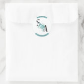 Elegant boeket Waterverf Bloemen bruiloft sticker (Tas)