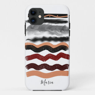 Elegant Bohemian Gold en Black Signature iPhone 11 Hoesje