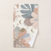 Elégant Boho Aquarelle Floral Salle de bain (Serviette à main)