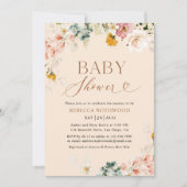 Elegant Boho Baby shower Invitation (Devant)