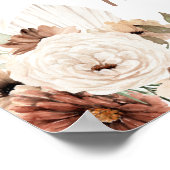 Élégant Boho Beige Pampas Grass Livre d'or (Coin)