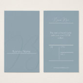 Élégant boho bleu commercial étiquette de prix (Devant & derrière)