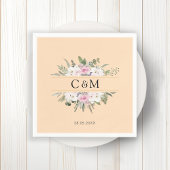 Elegant Boho Bloem Servet