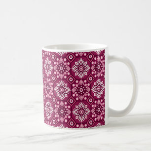 Elegant Boho Bloemenpatroon Koffiemok