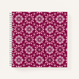 Elegant  Boho Bloemenpatroon Notitieboek