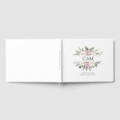Elegant Boho Bloemmotief Gastenboek (Volledig)