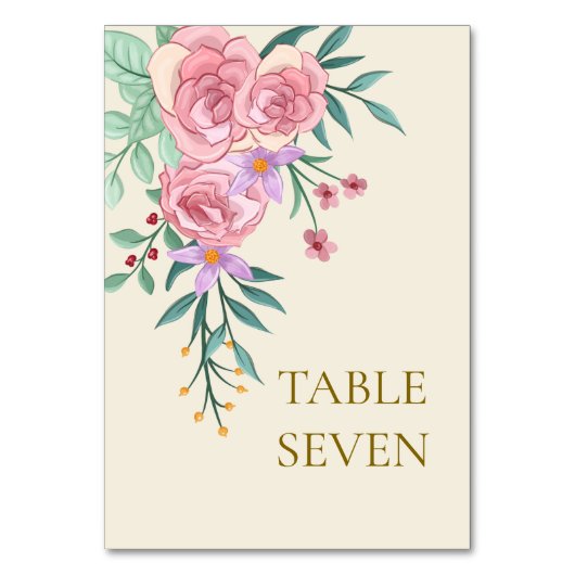 Elegant Boho Blush Roze Waterverf Bloemen Bruiloft Kaart (Achterkant)