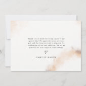 Elegant Boho Botanical Carte de remerciements (Dos)