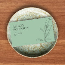 Elegant boho botanical pastel green QR code