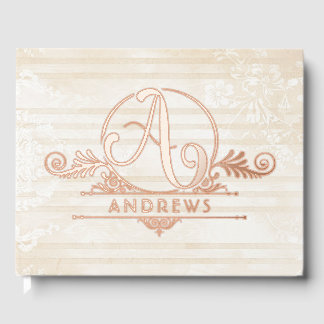 Élégant Boho Botanique Personnalisé Monogramme Mar