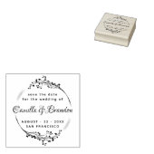 Elegant Boho Botanische Classy Lettering Wedding Rubberstempel (Gestempeld)