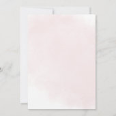 Elegant Boho Bourgondië Blush Bloemen Bruiloft Kaart (Achterkant)