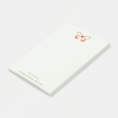 Elegant Boho Butterfly gepersonaliseerd Post-it® Notes (Schuin)