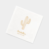 Élégant Boho Cactus Baby shower d'huile d'or servi (Gauche)