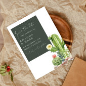 Elegant Boho Cactus Desert Succulent Save the date